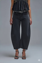 Midnight Barrel-Leg Denim