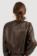Harper Faux Leather Bomber
