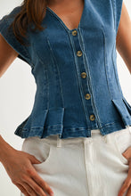 Sleeveless Peplum Top