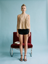 Sleeveless Ruffle Detail Top