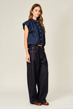 Indigo Pop Bubble Top