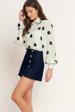 Gold Button Skort