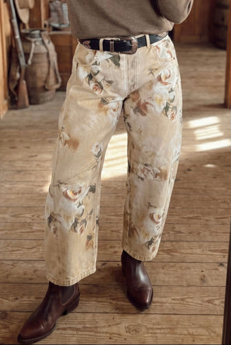 Prairie Rose Barrel Jeans