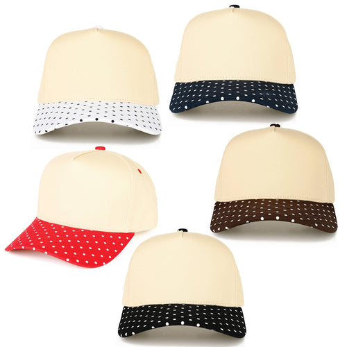 Polka Dot Brim Hat