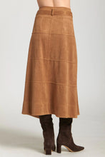 A-Line Faux Suede Skirt