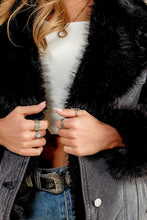 Midnight Faux Fur Jacket