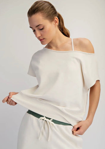 Cherry Off-Shoulder Top