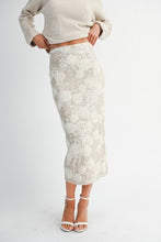 Floral Sequin Skirt
