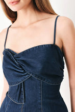 Twisted Denim Top