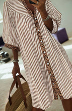 Wild Stripe Shirt Dress