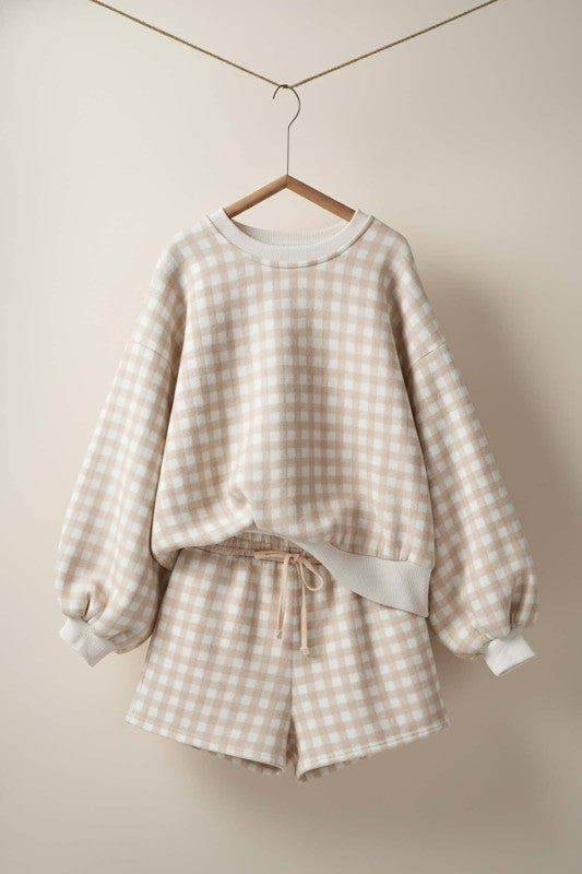 Gingham Cozy Lounge Set