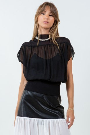 Soirée Sheer Blouse