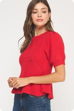 Soft Whispers Puff-Sleeve Knit