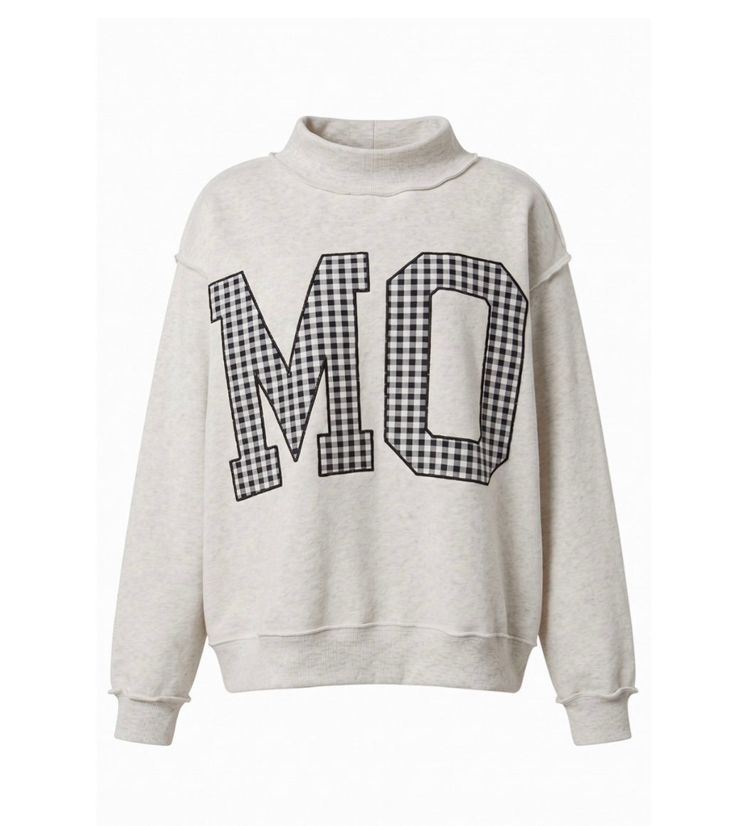 MO Gingham Sweatshirt