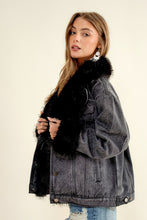 Midnight Faux Fur Jacket