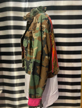 Vintage Camo Ruffle Jacket