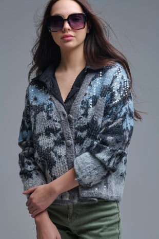 Skyline Sequin Sweater