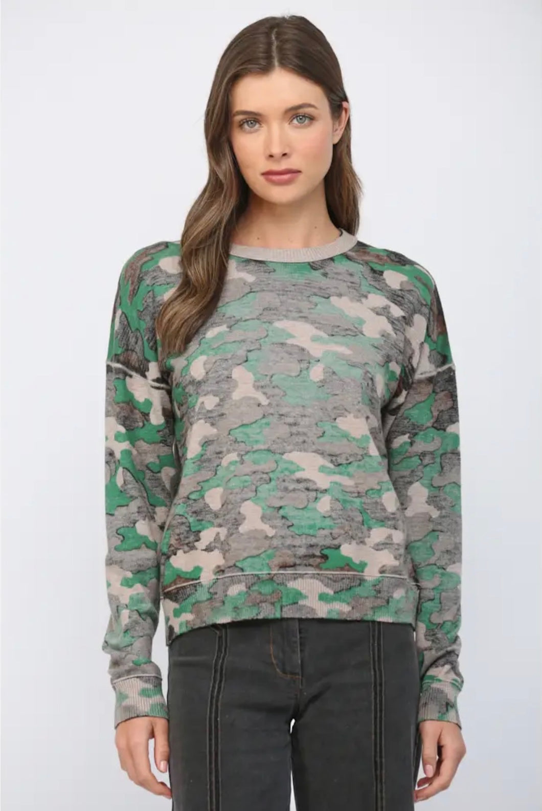 Luxe Camo Sweater