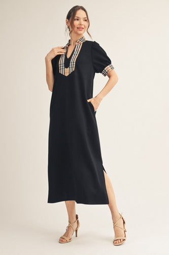 Heritage Trim Midi Dress