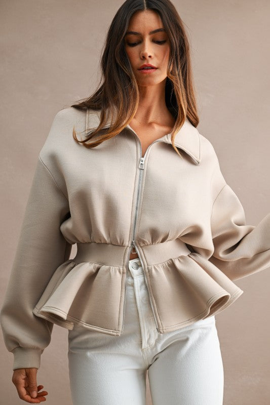 Sculpted Scuba Jacket