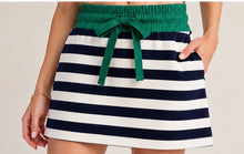 Navy Mist Stripe Skirt