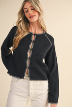 Contrast Stitch Cardi