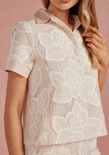 Champagne Garden Lace Top