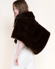 Bow So Chic Faux Fur Cape
