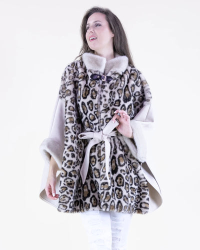 Luxe Leopard Belted Cape (More Colors)