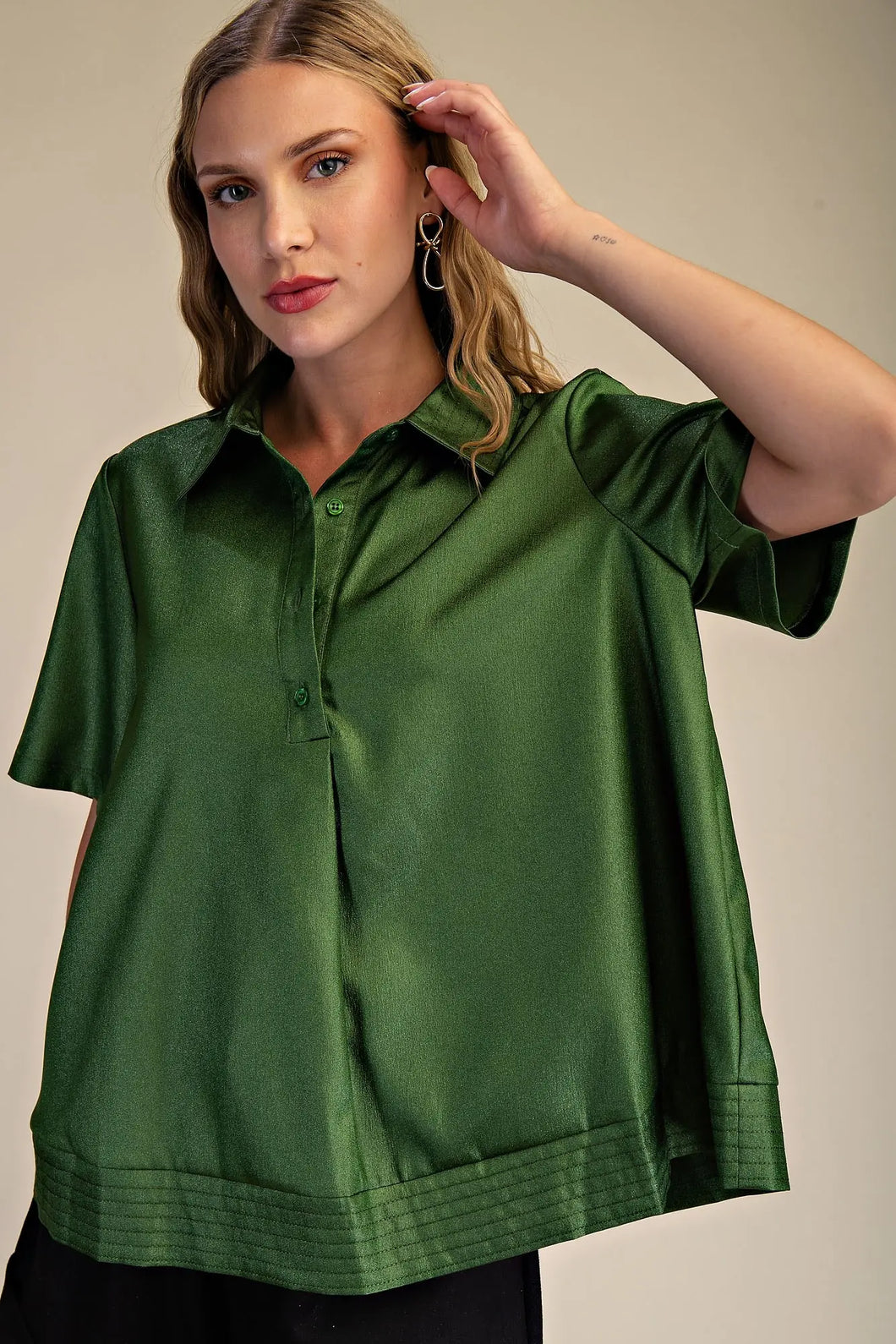 Emerald Ease Blouse