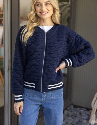 Quilted Bomber Jacket