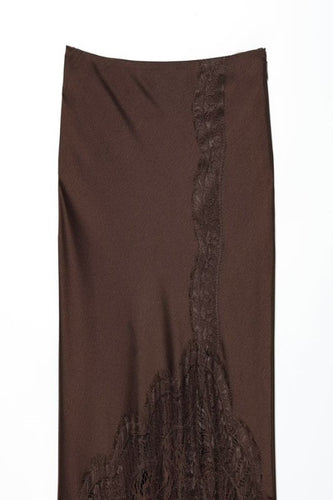 Chocolate Lace Cascade Skirt