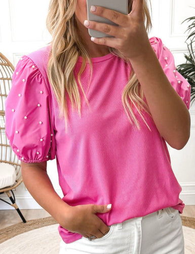 Pretty Pink Pearls Top