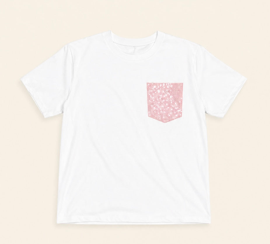 Blush Spark Pocket Tee