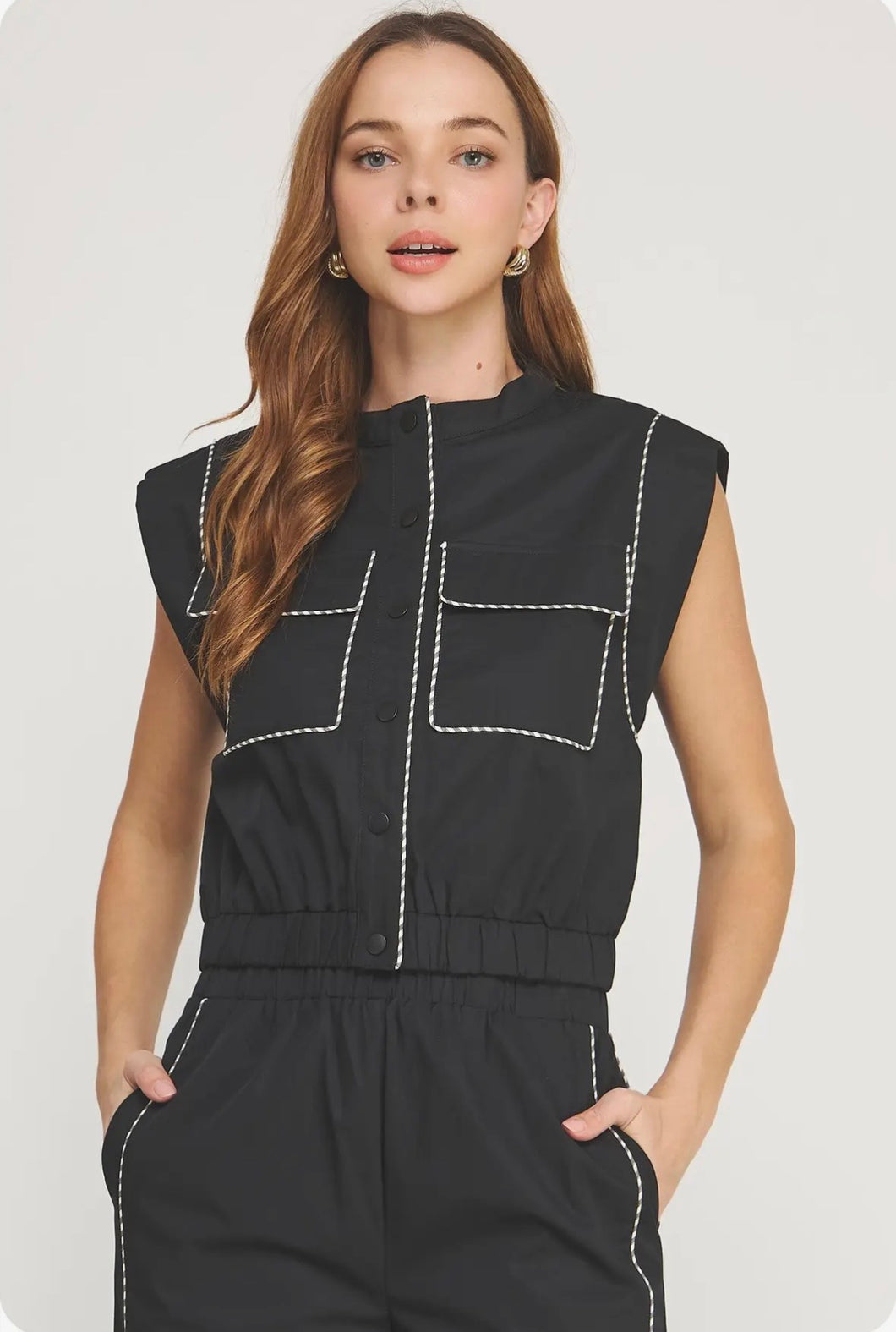 Black Label Vest Top