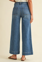 Wide-Leg Pin Tuck Denim