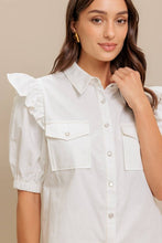 Utility Ruffle Top