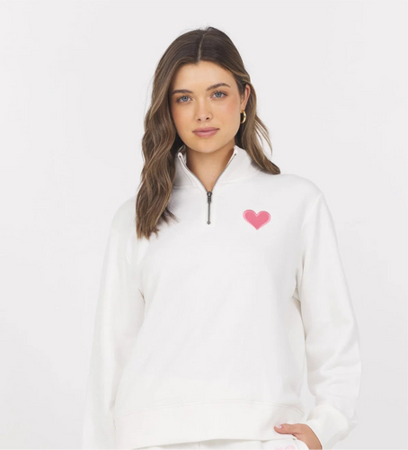 Embroidered Heart Sweatshirt