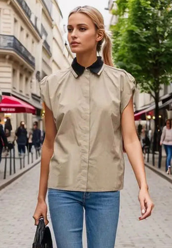 City Chic Utility Blouse