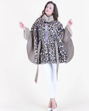 Luxe Leopard Belted Cape (More Colors)