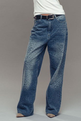Wild Leopard Denim