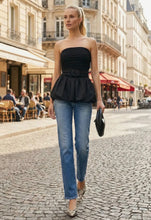 Parisian Peplum Tube Top