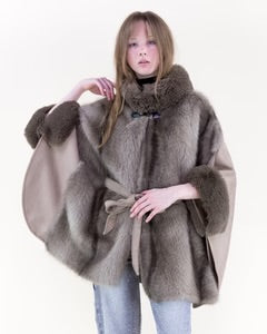 Aspen Luxe Faux Fur Cape (More Colors)