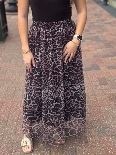 Leopard Tulle Skirt
