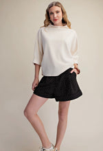 Midnight Spark Pleated Shorts
