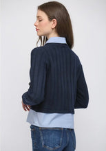 Stitched in Denim Sweater