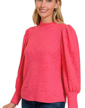 Brushed Puff Sleeve Top (More Colors)