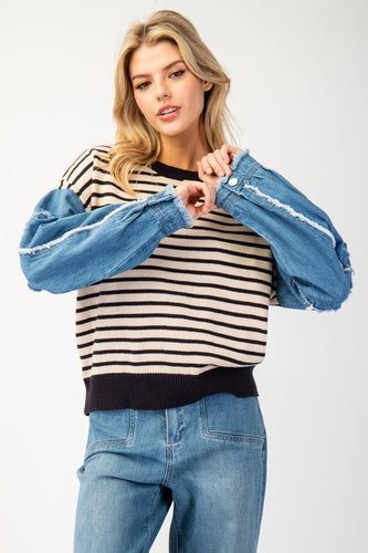 Denim Obsessed Sweater