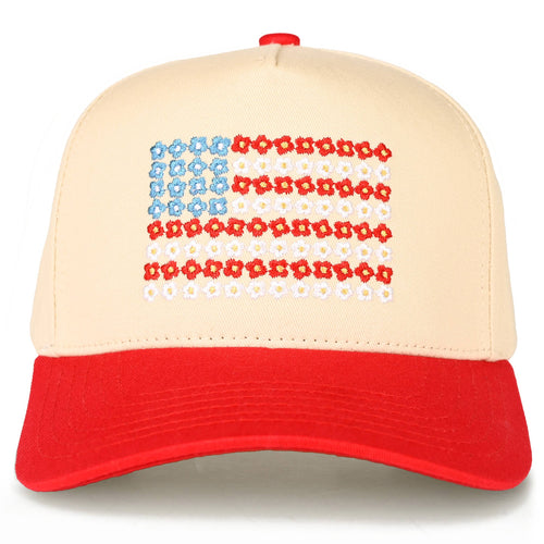 Floral American Trucker Hat