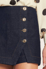 Gold Button Skort